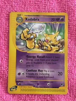 Pokemon TCG Expedition Non Holo Abra Kadabra Alakazam Vintage Set WoTC - Image 4