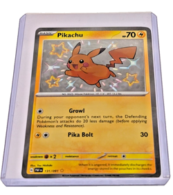 NM Pikachu - Never played - 131/091 - Shiny/Foil Rare Pokemon Paldean Fates - Image 2
