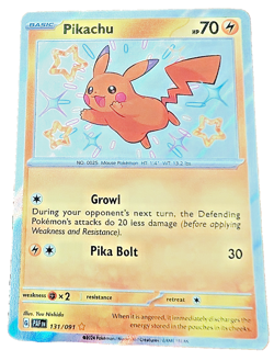 NM Pikachu - Never played - 131/091 - Shiny/Foil Rare Pokemon Paldean Fates - Image 4