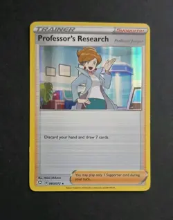 x1 Professor's Research - 060/072 - Holo Rare - Theme Deck Exclusive Pokemon Shi - Image 1