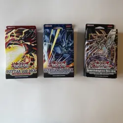 YuGiOh EGYPTIAN GOD DECK: SLIFER & OBELISK & Cyber Strike Structure Deck 1st Ed - Image 1