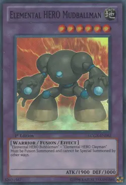 Elemental HERO Mudballman - LCGX-EN053 - Super Rare - Unlimited Edition - Damage - Image 1