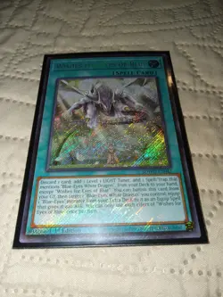 x1 Yu-Gi-Oh Wishes for Eyes of Blue SDWD-EN042 Secret Rare 1st Edition - Image 1