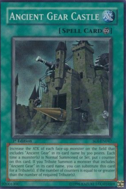 1X NM Ancient Gear Castle - SOI-EN047 - Super Rare 1st Edition - yugioh - Image 1