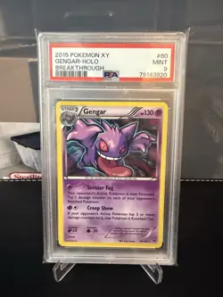 Pokemon Gengar 2015 Breakthrough 60/162 Holo Rare PSA 9 English Card - Image 1