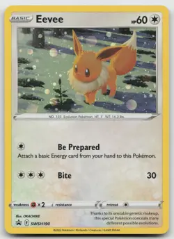 Eevee Holofoil SWSH: Sword & Shield Promo Cards SWSH190 NM - Image 1