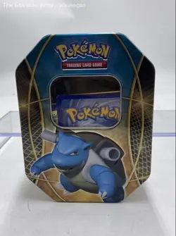 Pokemon TCG Burmy Clamperl Pikachu Trading Cards Game In Metal Box - Image 1