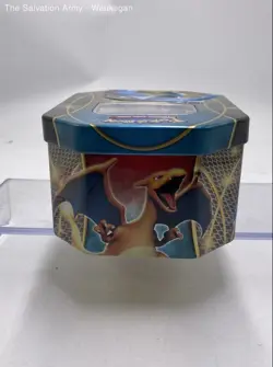 Pokemon TCG Burmy Clamperl Pikachu Trading Cards Game In Metal Box - Image 3