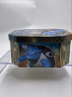 Pokemon TCG Burmy Clamperl Pikachu Trading Cards Game In Metal Box - Image 4