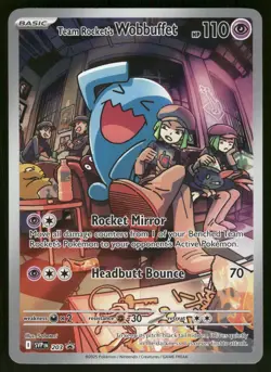 Team Rocket's Wobbuffet 203 Sv: Scarlet & Violet Promo Cards Holo - Image 1