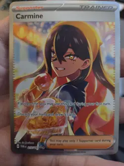 Pokemon Carmine 217/167 Sv06 Twilight Masquerade Card, SIR NM Condition - Image 1
