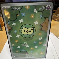 Pokemon Solosis 118/086 BLK Full Art Holo Rare Psychic Card 2025 - Image 1