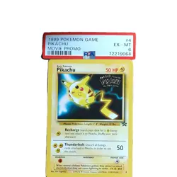 Pokemon Pikachu Movie Promo #4 PSA 6 Regular Finish 1999 Promo Card - Image 1