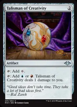 Talisman of Creativity -Foil Light Play MTG Modern Horizons - Image 1