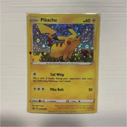 Pokemon Pikachu SWSH039 SWSH Holo 60HP Basic Card 2020 TCG Card Stock Pokemon - Image 1