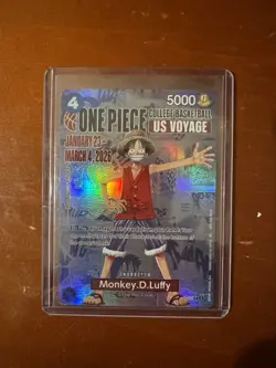 One Piece Potential PSA 10 Monkey D. Luffy US College Basketball Voyage Card 1:1 - Image 1