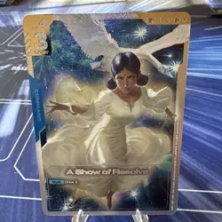 GD03 A Show of Resolve (SP) U+ English. Gundam Card Game Steel Requiem. GD01-100 - Image 1