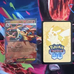 Mega Charizard Y EX 030 Black Star Promo NM Condition Plus Code Card - Image 1