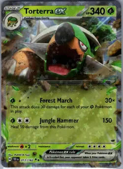 Torterra ex - 012/162 SV05: Temporal Forces - Pokemon Card - NM - Image 1