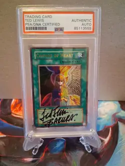 PSA Signed Ted Lewis Change Of Heart Yu-Gi-Oh! Card - Image 1