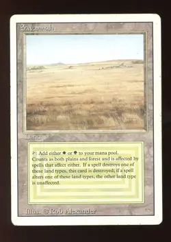 1994 Revised Savannah ~ Vintage MTG/Magic ~ MP Condition - Image 1