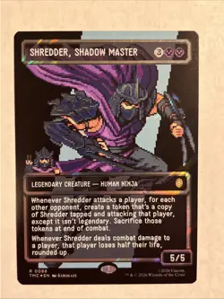 Shredder, Shadow Master (Borderless) (Surge Foil) Commander: Teenage Mutant... - Image 1