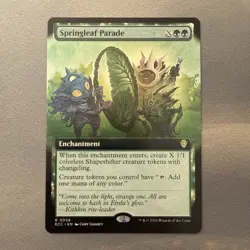 Springleaf Parade MINT Extended Art 39 Lorwyn Eclipsed Commander ECC MTG Rare NM - Image 1