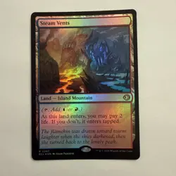 Steam Vents FOIL 267 Lorwyn Eclipsed ECL MTG Rare Land Unplayed MINT Paquette NM - Image 1