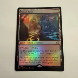 Steam Vents FOIL 267 Lorwyn Eclipsed ECL MTG Rare Land Unplayed MINT Paquette NM - Image 2