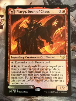 1x Foil Plargg, Dean of Chaos (155) Strixhaven School of Mages LP MTG Magic x1 - Image 1