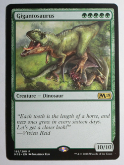 mtg magic 2019 m19 gigantosaurus ENGLISH giganotosaurus - Image 1