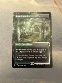 Temple Garden MINT Borderless 351 Lorwyn Eclipsed ECL MTG Regular Rare Unplayed - Image 1