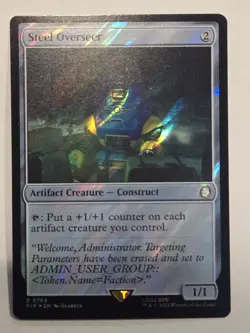 MTG - Steel Overseer (Extended Art Surge Foil) - Fallout (PIP) NM/M 769 - Image 1