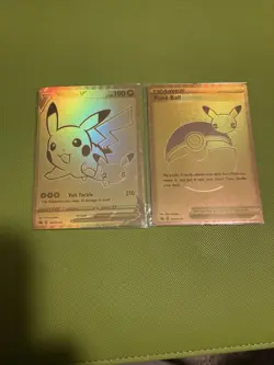 Pokemon Celebrations Sealed Pikachu V And Poke Ball Promo Cards - Image 1
