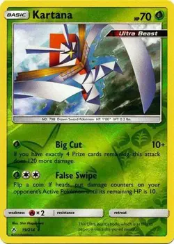 Pokemon Unbroken Bonds Kartana Rare Reverse Holo 19/214 - Image 1