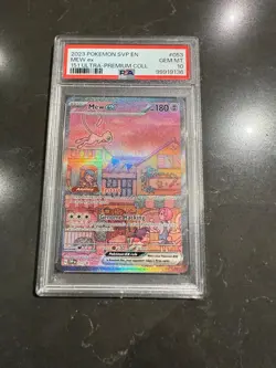 2023 Pokemon SVP EN-SV Black Star Promo 053 Mew EX 151 Ultra Premium Coll PSA 10 - Image 1