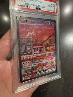 2023 Pokemon SVP EN-SV Black Star Promo 053 Mew EX 151 Ultra Premium Coll PSA 10 - Image 3