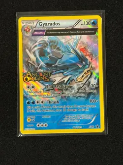Pokemon TCG Gyarados XY60 Ancient Origins Stamp Promo Holo Pre-Release LP - Image 1