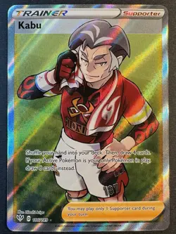 Kabu - 186/189 - Full Art Ultra Rare - SWSH Darkness Ablaze Pokemon TCG - NM/M - Image 3