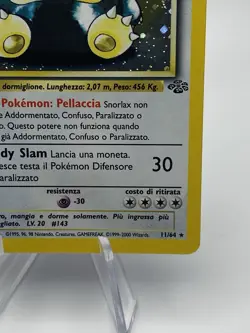 Snorlax Pokemon Card Holo Rare 1999 Jungle Set #11/64 - Image 4