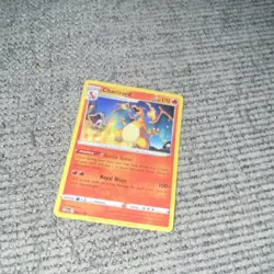 Pokemon Charizard Sword & Shield Rare Dragon 170 HP Battle Sense Royal Blaze 01… - Image 1