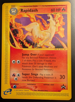 2002 Pokemon Rapidash 51 Nintendo Black Star Promo - Image 1