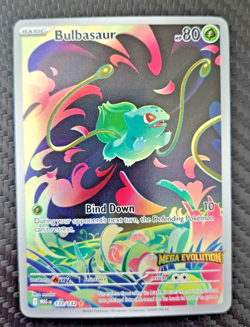 Pokemon Bulbasaur 133/132 Me01 Mega Evolution Illustration Rare Holo NM - Image 1