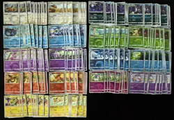 180 Lot Eeveelutions Energy Reverse Holo Pokemon Chinese Gem Pack Vol. 2 NE40 - Image 1