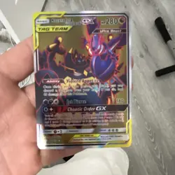 Pokemon Naganadel & Guzzlord GX TAG TEAM Ultra Rare Full Art Holo 223/236 280 HP - Image 1