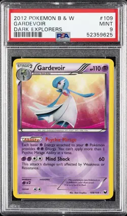 2012 POKEMON B&W DARK EXPLORERS #109 GARDEVOIR PSA 9 - Image 1