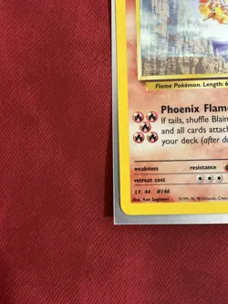 Blaine's Moltres - 1/132 - Pokemon Gym Heroes Unlimited Holo Rare Card WOTC LP - Image 4