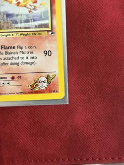 Blaine's Moltres - 1/132 - Pokemon Gym Heroes Unlimited Holo Rare Card WOTC LP - Image 5