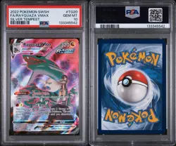 POKEMON TCG Rayquaza Vmax Pokemon Sword & Shield Silver Tempest TG20/TG30 PSA 10 - Image 3
