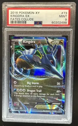 2016 Pokemon XY Fates Collide Kingdra Holo #73/124 PSA 9 - Image 1